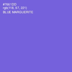 #7661DD - Blue Marguerite Color Image