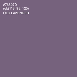 #76627D - Old Lavender Color Image