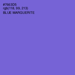 #7663D5 - Blue Marguerite Color Image