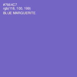 #7664C7 - Blue Marguerite Color Image