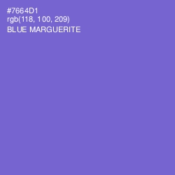 #7664D1 - Blue Marguerite Color Image