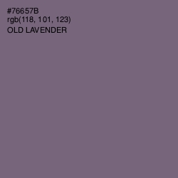 #76657B - Old Lavender Color Image