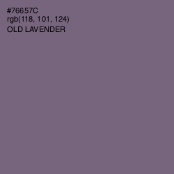 #76657C - Old Lavender Color Image