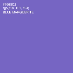 #7665C2 - Blue Marguerite Color Image