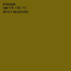 #76660B - Spicy Mustard Color Image