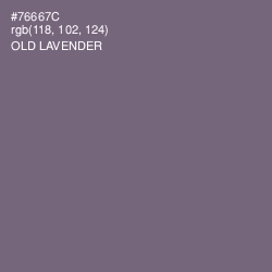 #76667C - Old Lavender Color Image