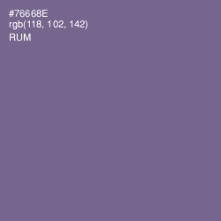 #76668E - Rum Color Image