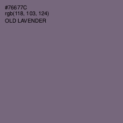 #76677C - Old Lavender Color Image