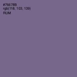 #76678B - Rum Color Image