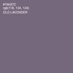 #76687C - Old Lavender Color Image