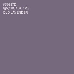 #76687D - Old Lavender Color Image