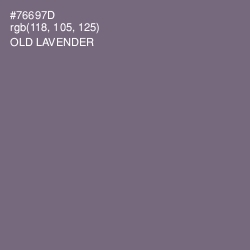 #76697D - Old Lavender Color Image