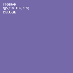 #7669A9 - Deluge Color Image