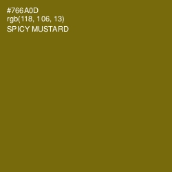 #766A0D - Spicy Mustard Color Image