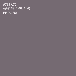 #766A72 - Fedora Color Image