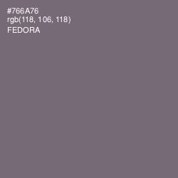 #766A76 - Fedora Color Image