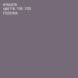 #766A78 - Fedora Color Image