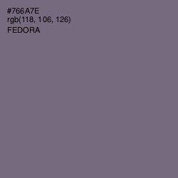 #766A7E - Fedora Color Image