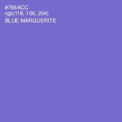 #766ACC - Blue Marguerite Color Image