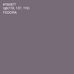 #766B77 - Fedora Color Image