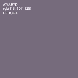 #766B7D - Fedora Color Image