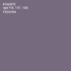 #766B7E - Fedora Color Image
