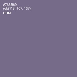 #766B89 - Rum Color Image