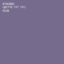 #766B8D - Rum Color Image