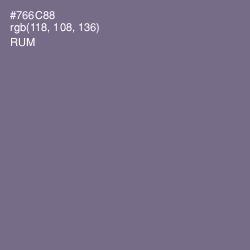 #766C88 - Rum Color Image