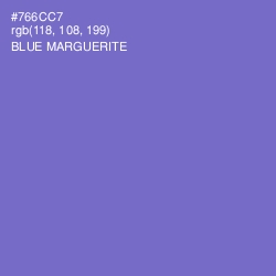 #766CC7 - Blue Marguerite Color Image