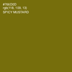 #766D0D - Spicy Mustard Color Image