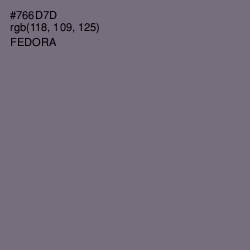 #766D7D - Fedora Color Image