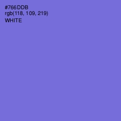 #766DDB - Moody Blue Color Image
