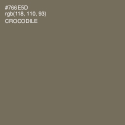 #766E5D - Crocodile Color Image