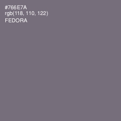 #766E7A - Fedora Color Image