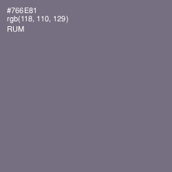 #766E81 - Rum Color Image