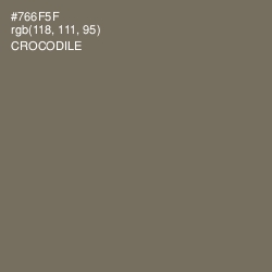 #766F5F - Crocodile Color Image