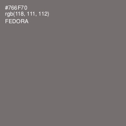#766F70 - Fedora Color Image