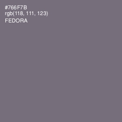 #766F7B - Fedora Color Image