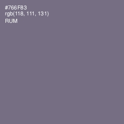 #766F83 - Rum Color Image