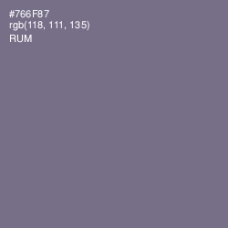 #766F87 - Rum Color Image
