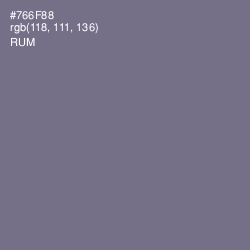 #766F88 - Rum Color Image