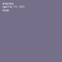 #766F89 - Rum Color Image