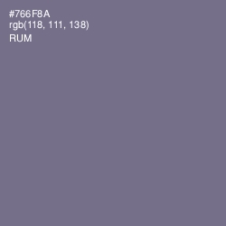 #766F8A - Rum Color Image