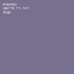 #766F8D - Rum Color Image