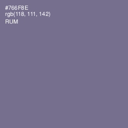 #766F8E - Rum Color Image