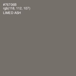 #76706B - Limed Ash Color Image