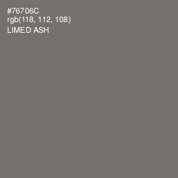 #76706C - Limed Ash Color Image