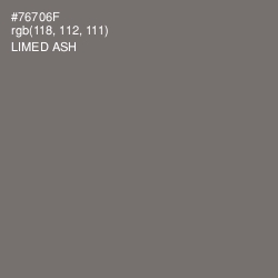 #76706F - Limed Ash Color Image