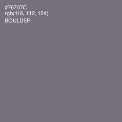 #76707C - Boulder Color Image